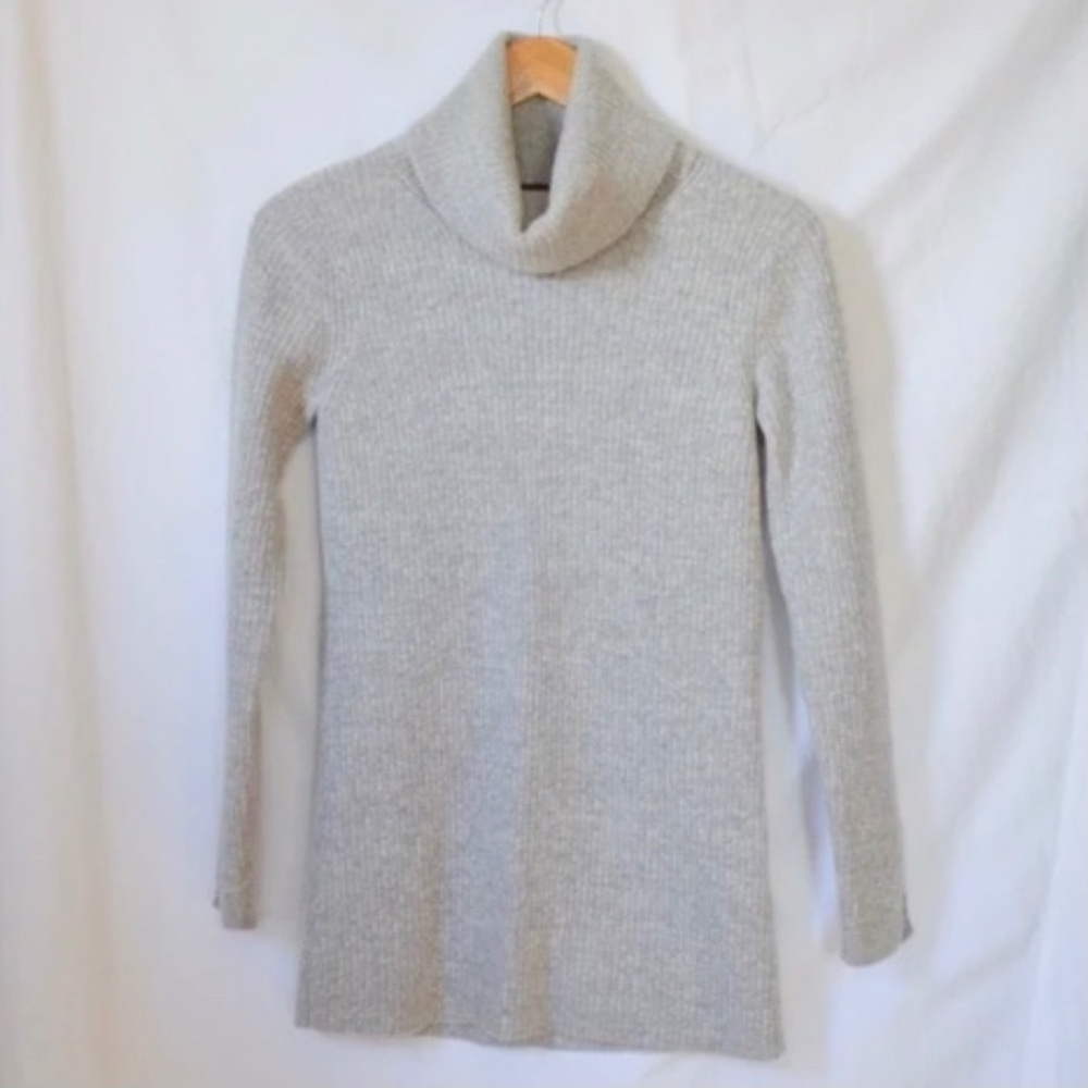 Banana Republic Gray Wool Blend Turtleneck Sweater Size Small
